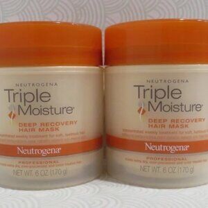 NEUTROGENA💥TRIPLE MOISTURE DEEP RECOVERY HAIR MASK 6 OZ - LOT OF 2💥